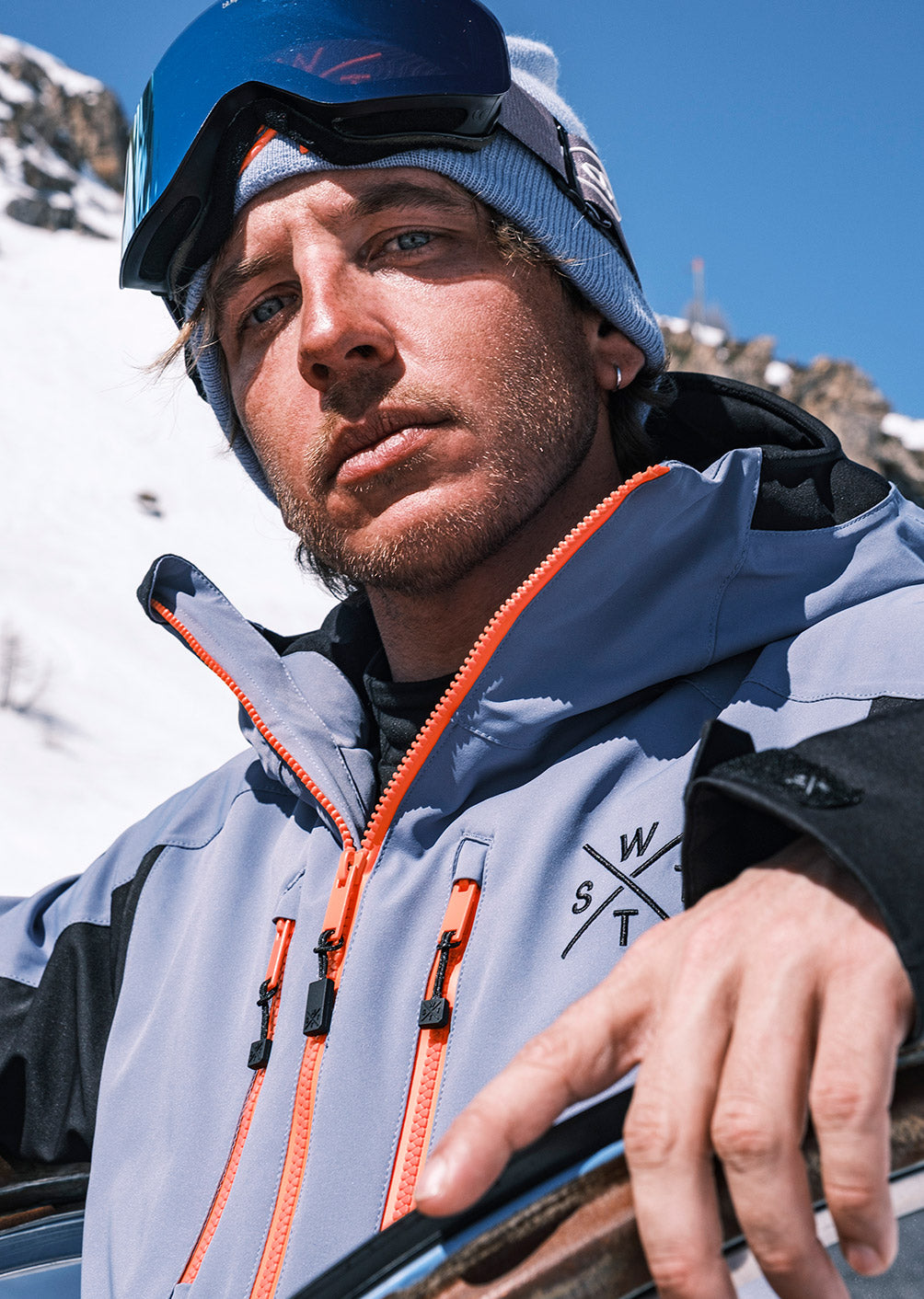 X-Blow ski jacket - Blue Gray | WATTS – Watts-team
