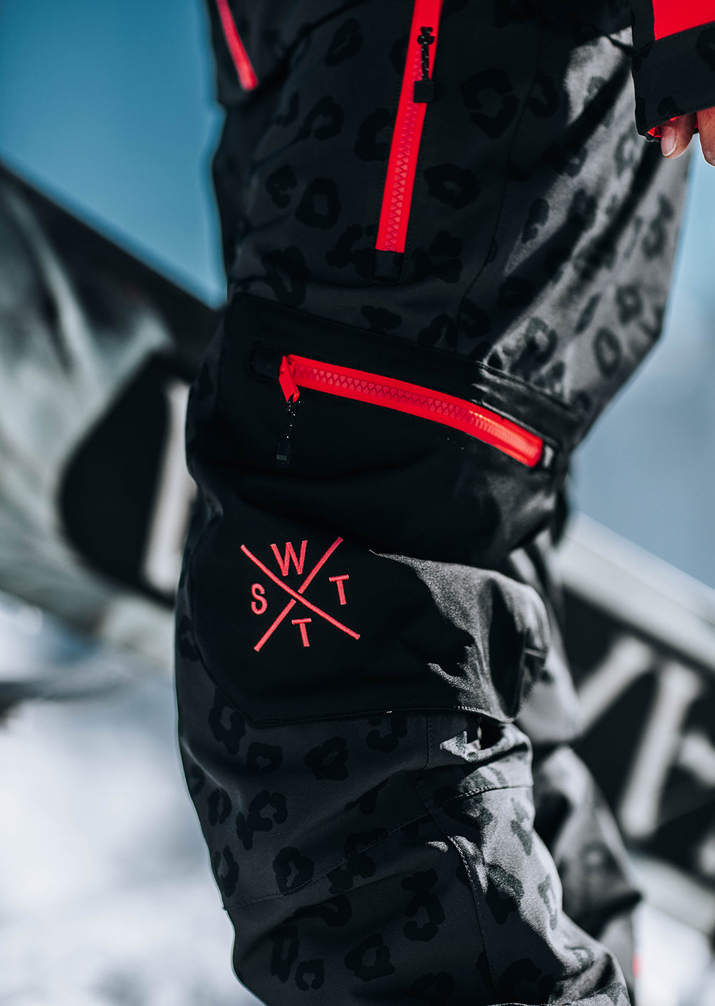 Pantalon de ski X-Elipse - Imprimé Léopard Noir