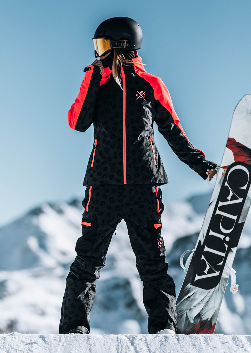 Pantalon de ski X-Elipse - Imprimé Léopard Noir