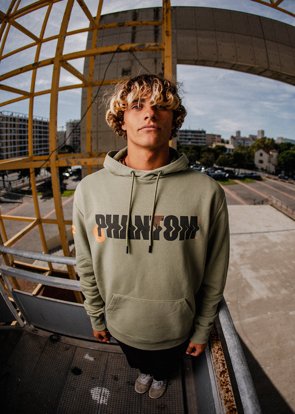 Sweat à capuche X-Falcons - Olive