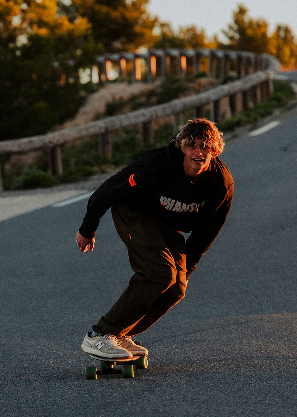 X-Falcons Hoodie - Black and Neon Orange