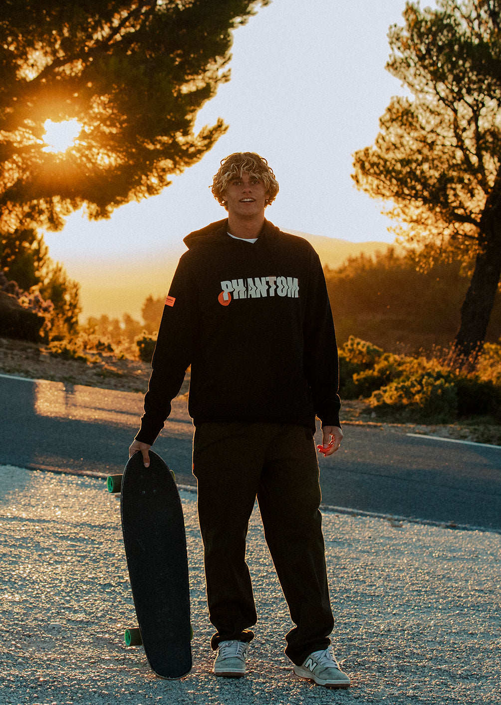 X-Falcons Hoodie - Black and Neon Orange