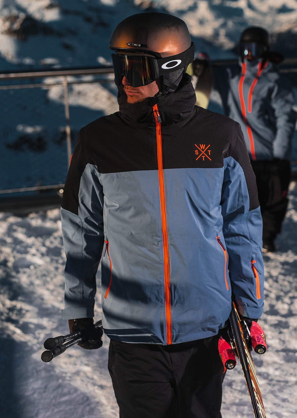Veste de ski X-Gamma - Bleu Gris