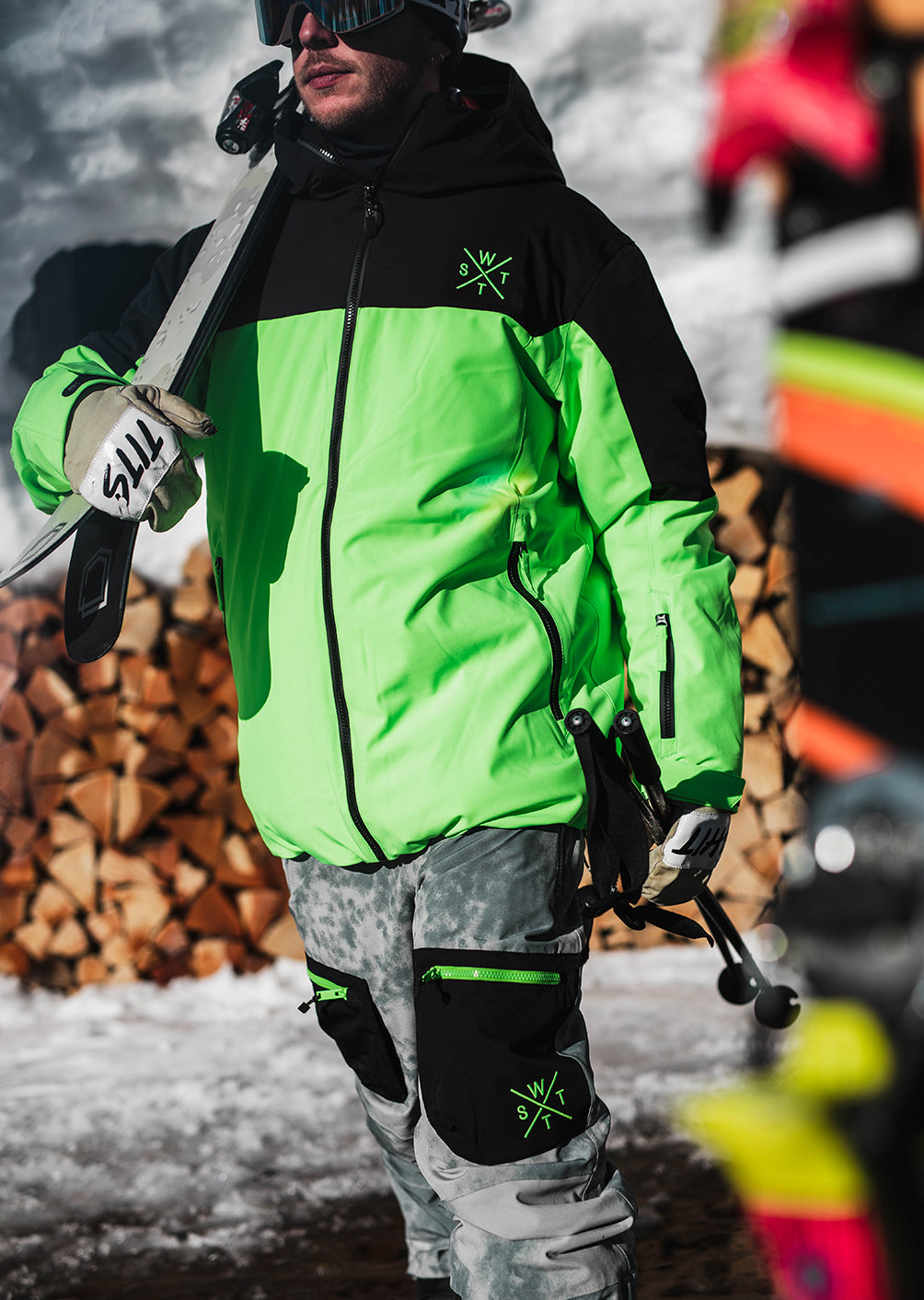 Veste de ski X-Gamma - Vert Fluo