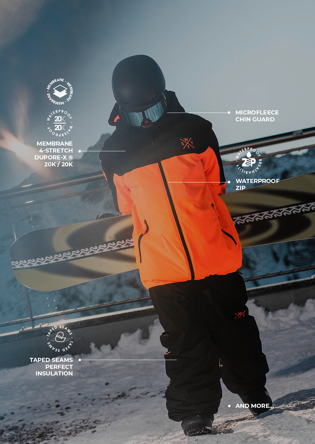 Veste de ski X-Gamma - Orange Fluo