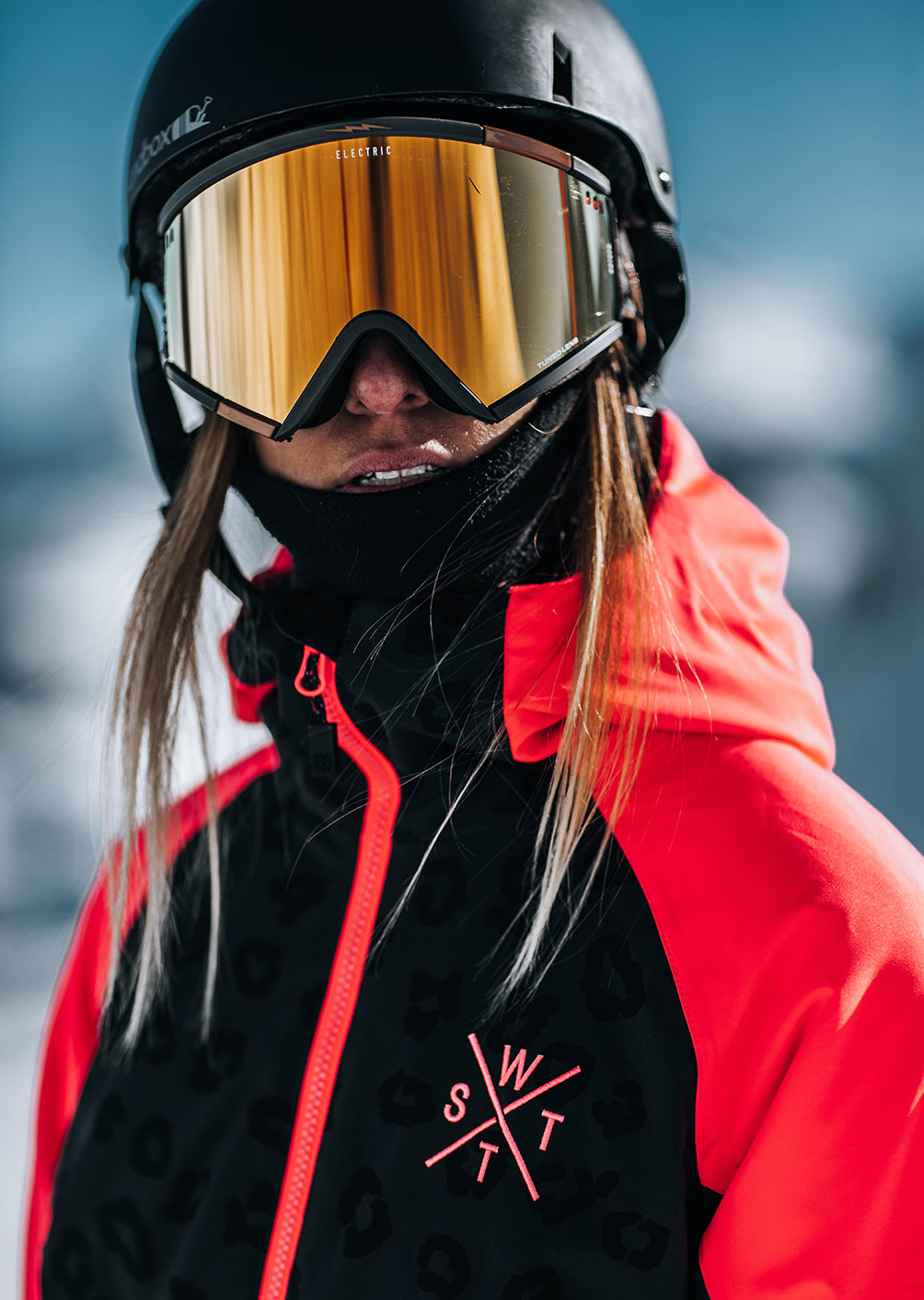Veste de ski X-Ices - Imprimé Léopard Noir