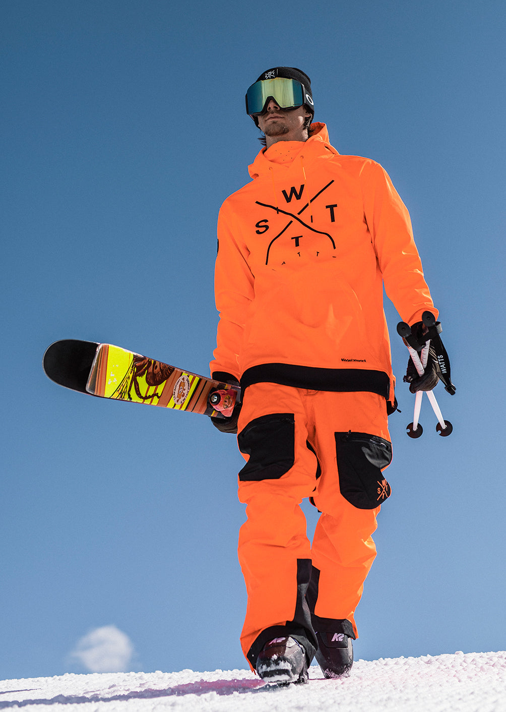 X Jib Ski Pants - Fluo Orange