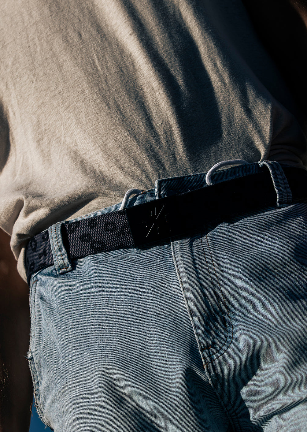 X-Link Belt - Black Leopard Print