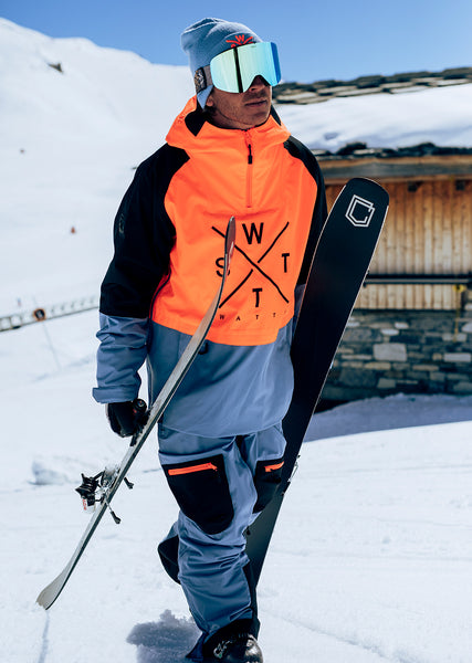 X-Metod Ski Jacket - Blue Grey and Orange | WATTS – Watts-team