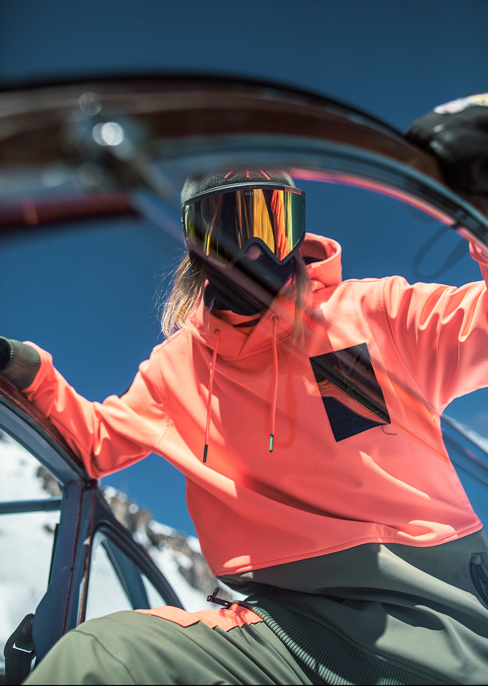 Veste de ski XMOTION - Corail Fluo