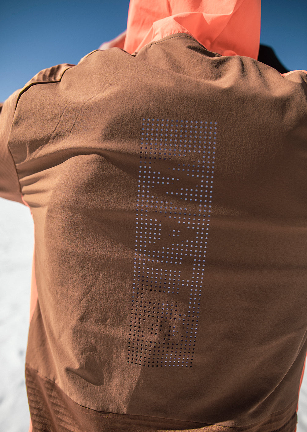 Veste sous-couche technique X-Powder Marron Tabac