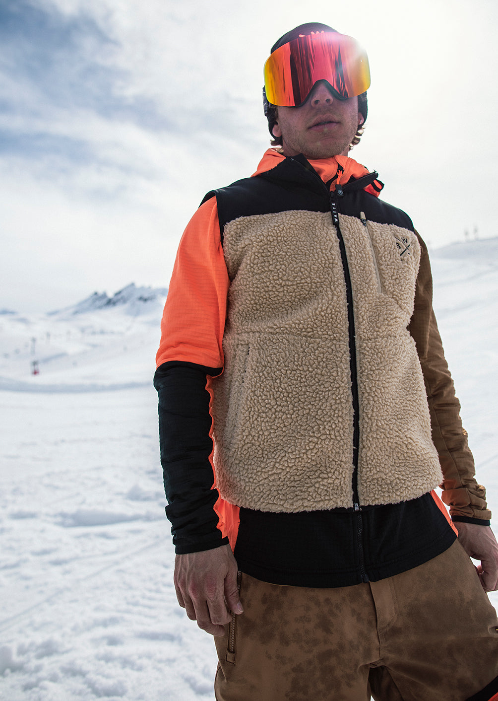 Gilet Sherpa X-Row - Beige
