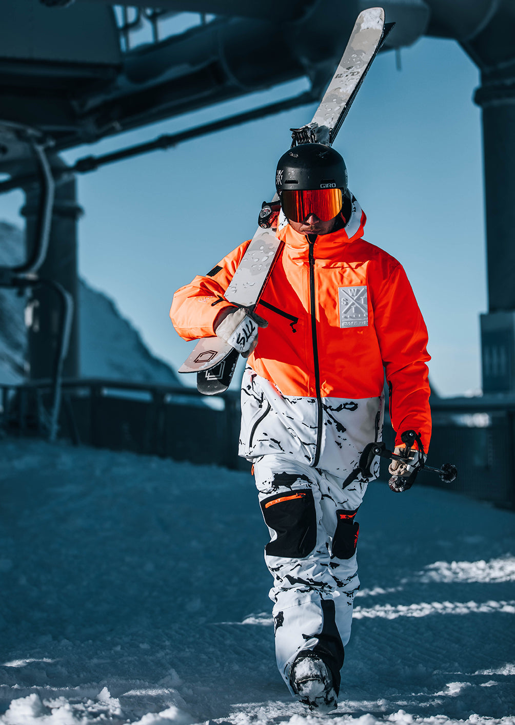 Veste de ski X-Temper - Camouflage Blanc
