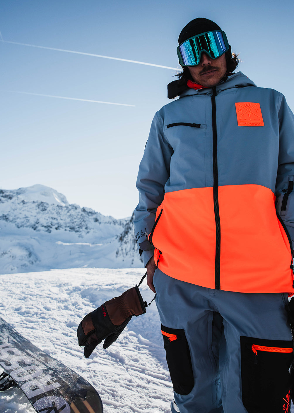 Veste de ski X-Temper - Bleu Gris