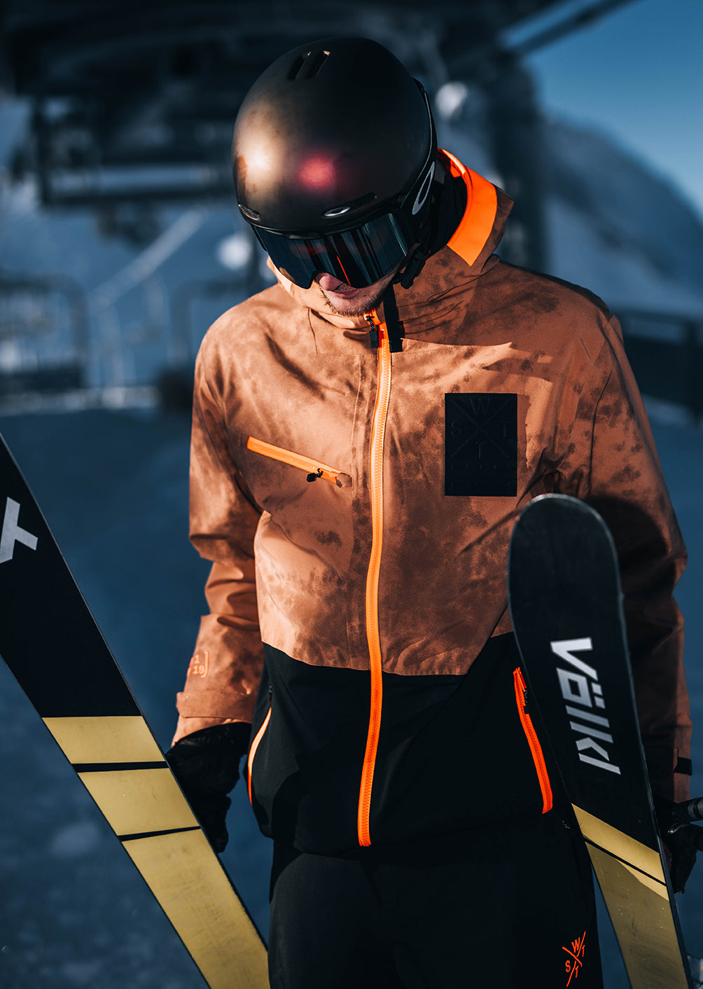 Veste de ski X-Temper - Marron Tie & Dye