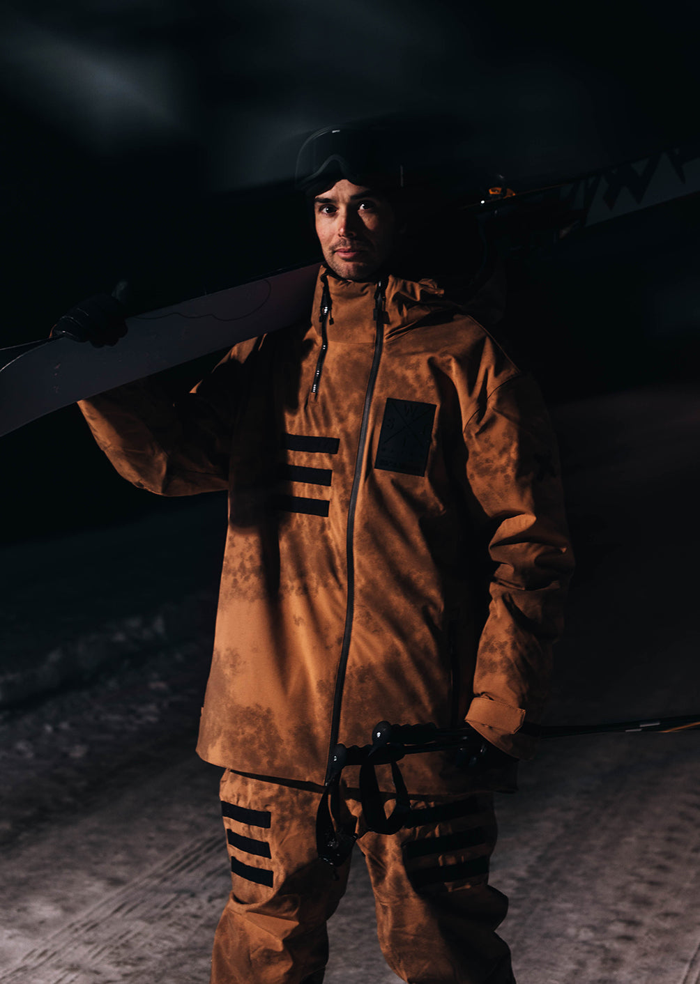 X-Wear X Kevin Rolland Ski Jacket - Brown Tie &amp; Dye