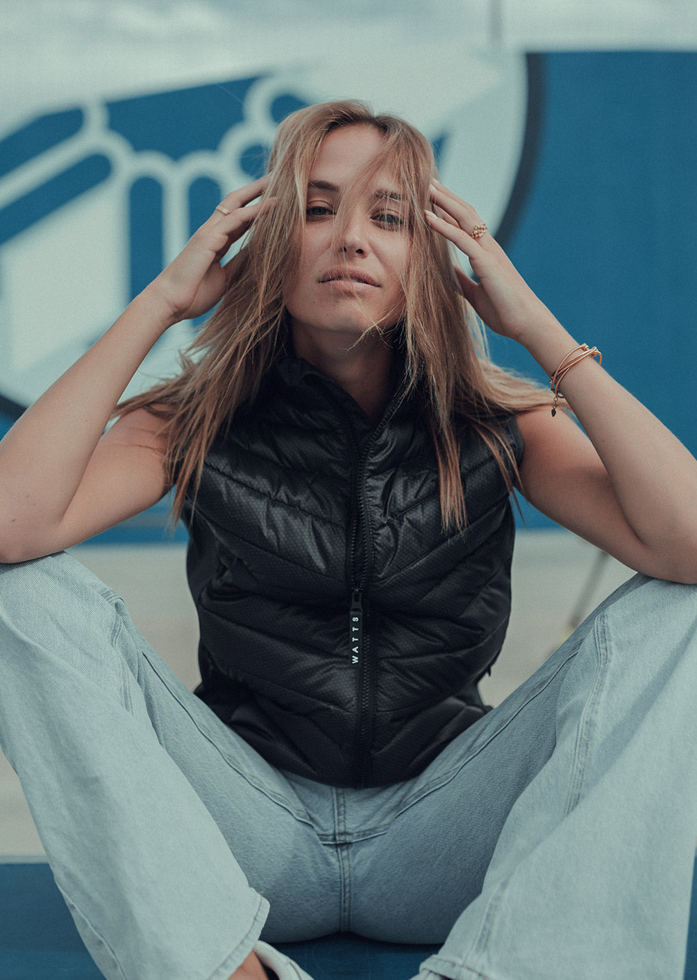 Sleeveless Flame Jacket - Carbon Gray 