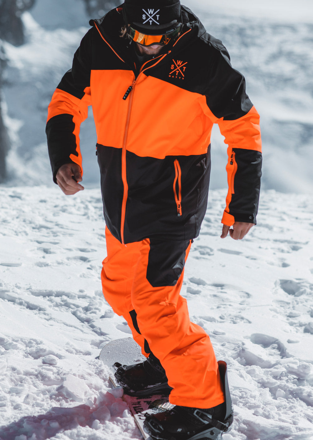 Gostt ski pants - Neon Orange & Dark Gray | WATTS – Watts-team