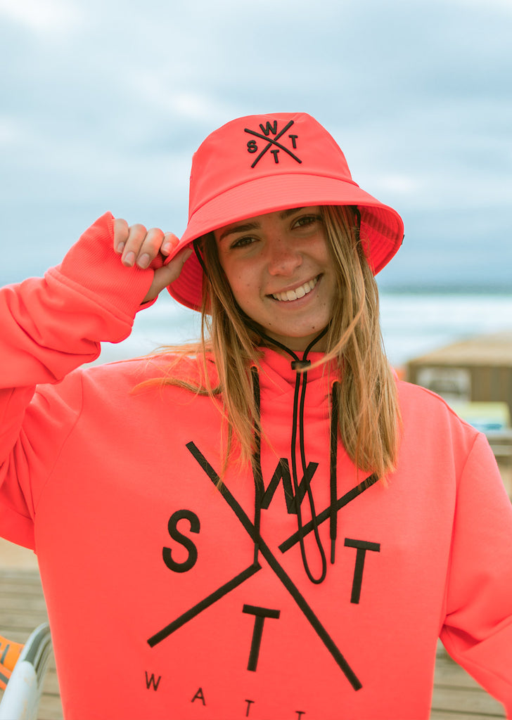 Sweat à capuche Spray - Rose Fluo