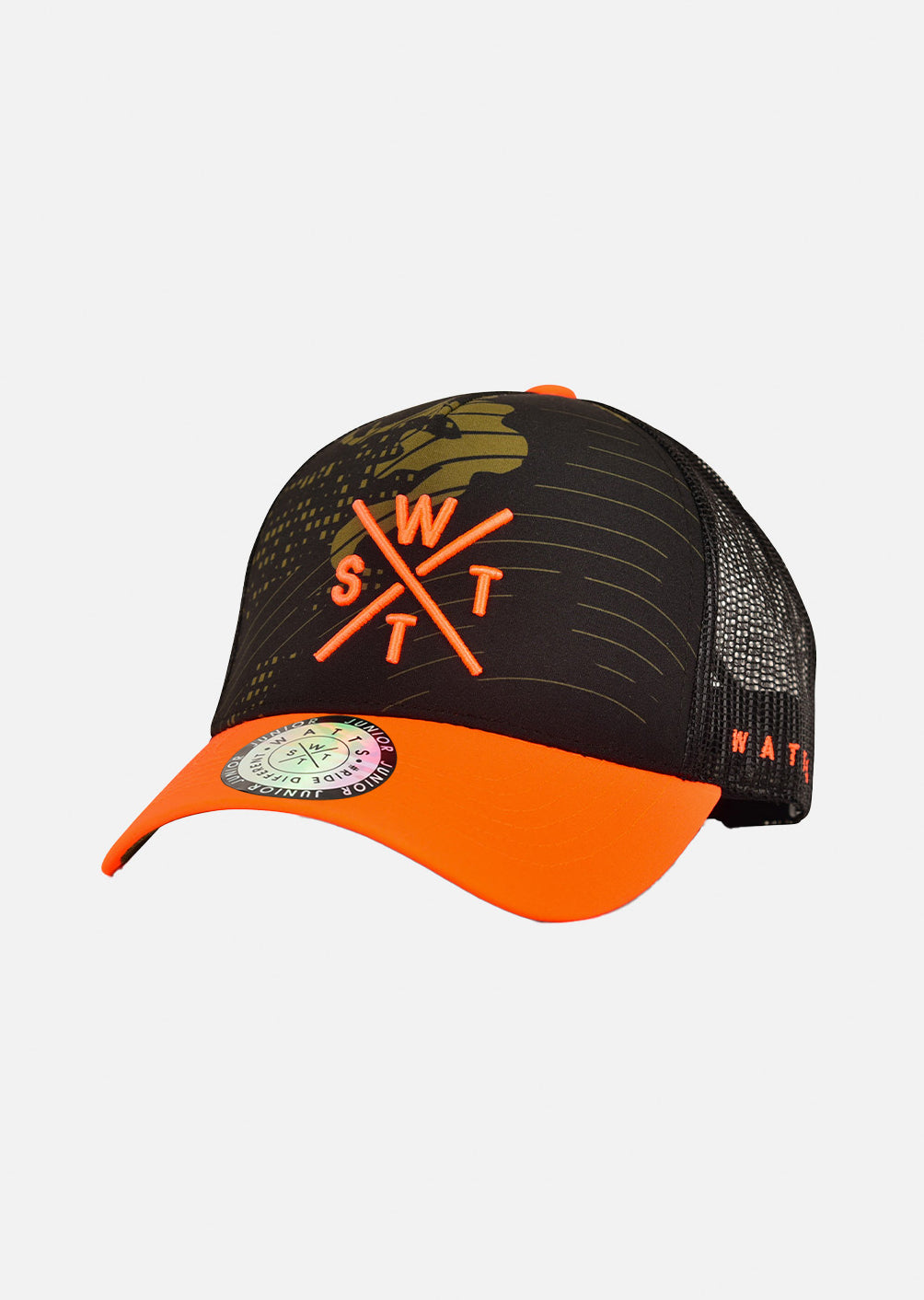 Tribe Junior Cap – Fluo Orange &amp; Khaki