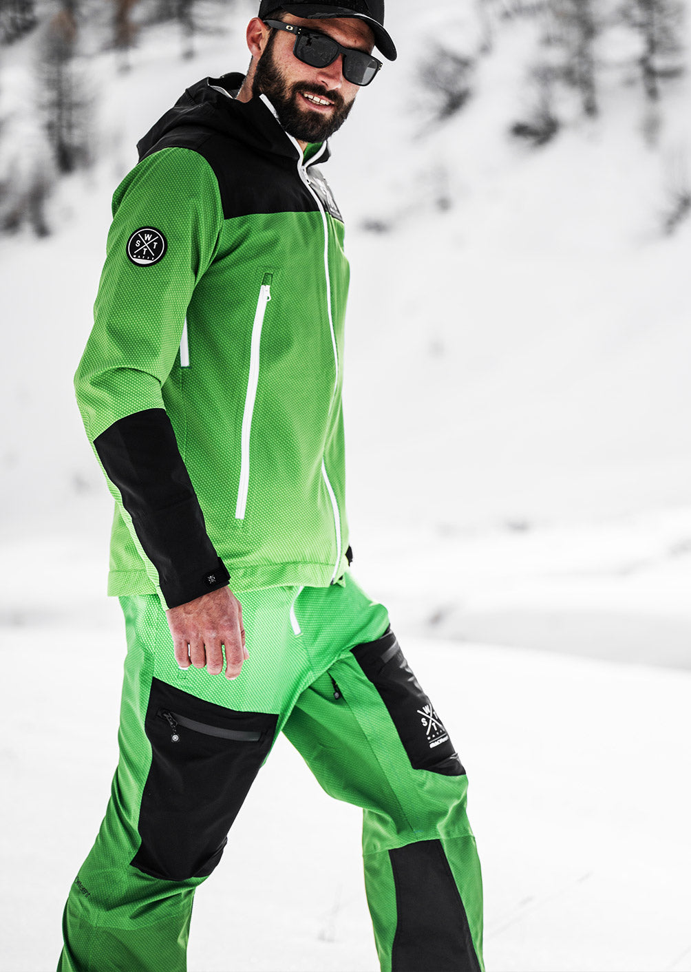 Level Ski Pants - Carbon Green